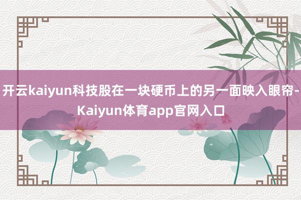 开云kaiyun科技股在一块硬币上的另一面映入眼帘-Kaiyun体育app官网入口