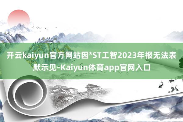 开云kaiyun官方网站因*ST工智2023年报无法表默示见-Kaiyun体育app官网入口